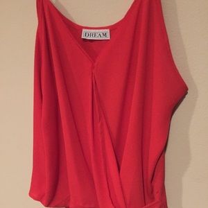 Dream | Wrapped v-neck blouse